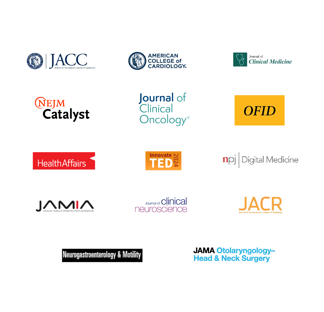 Assortment of medical publication logos