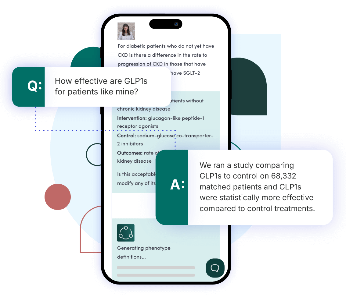 Question and answer over app on smartphone