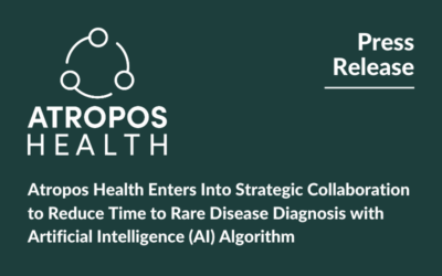 Atropos Health Enters Into Strategic Collaboration to Reduce Time to Rare Disease Diagnosis with Artificial Intelligence (AI) Algorithm