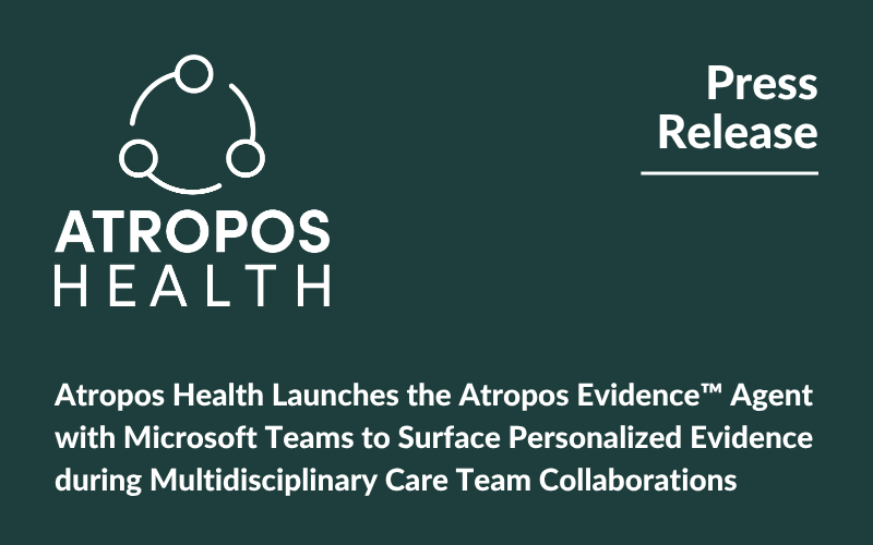 The Atropos Evidence™ Agent is now integrated with Microsoft Teams