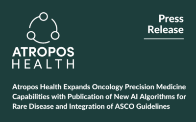 Atropos Health Expands Oncology Precision Medicine Capabilities with Publication of New AI Algorithms for Rare Disease and Integration of ASCO Guidelines