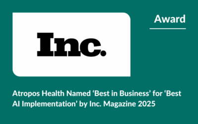 Atropos Health Named ‘Best in Business’ for ‘Best AI Implementation’ by Inc. Magazine 2025