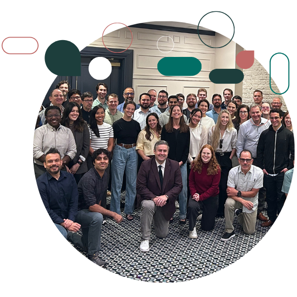 A team of data scientists and engineers collaborating